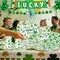 St. Patrick's Day Party Supplies -Irish Shamrock Decorations Set with "LUCKY" Banner, Plates, Cups, Napkins, Balloons, Garland for St. Patrick's Day Party Decorations, Irish Themed Party Decorations